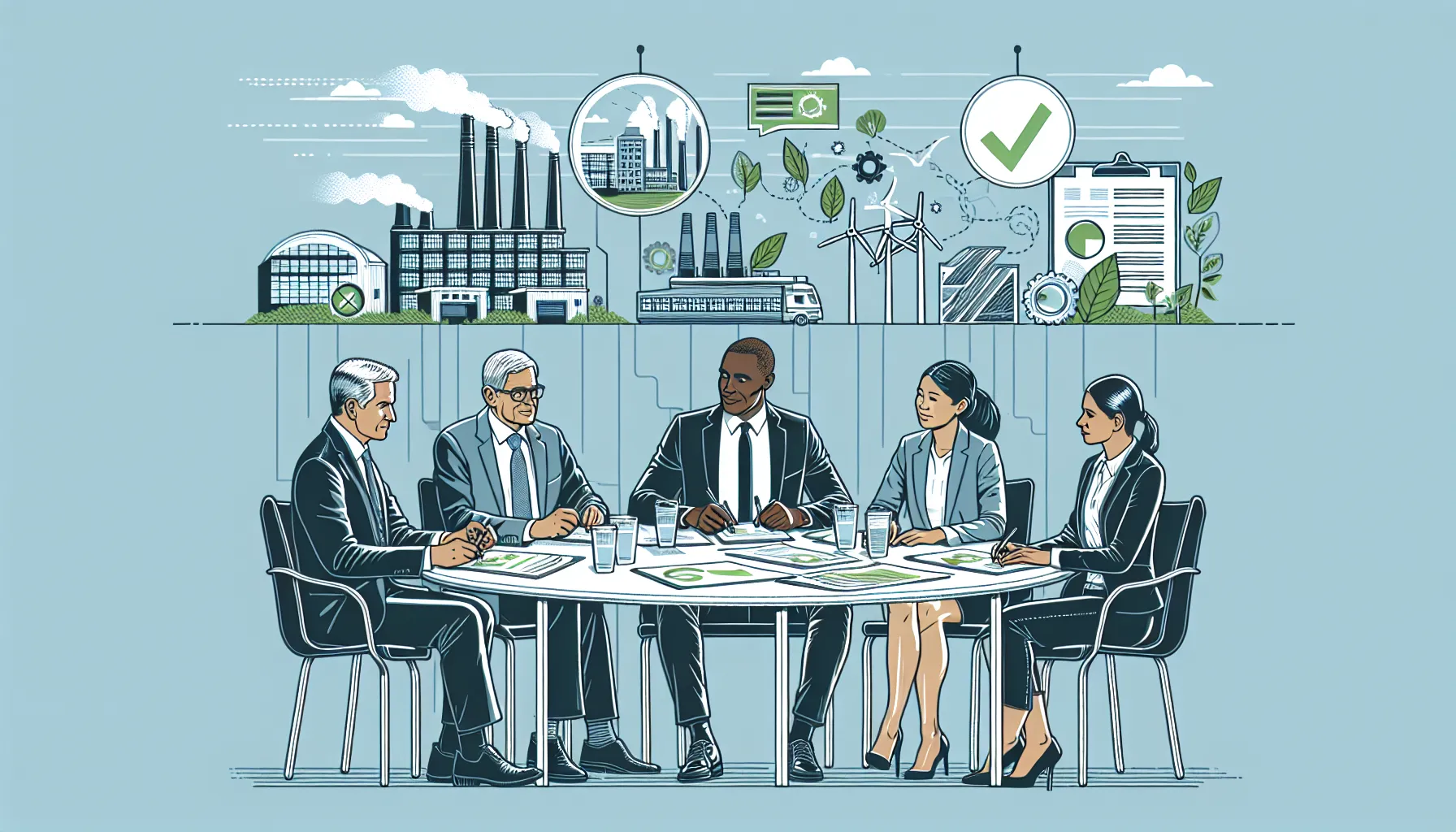 Government and industry collaboration on carbon emission regulations