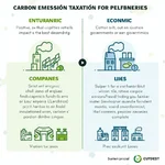 Carbon emission taxation for companies illustration