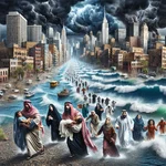 Coastal population affected by climate change