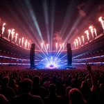 Coldplay concert at Wembley Stadium