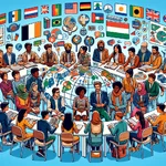 Cultural diplomacy through educational exchanges concept