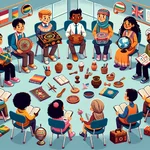 Students in a Cultural Education Class