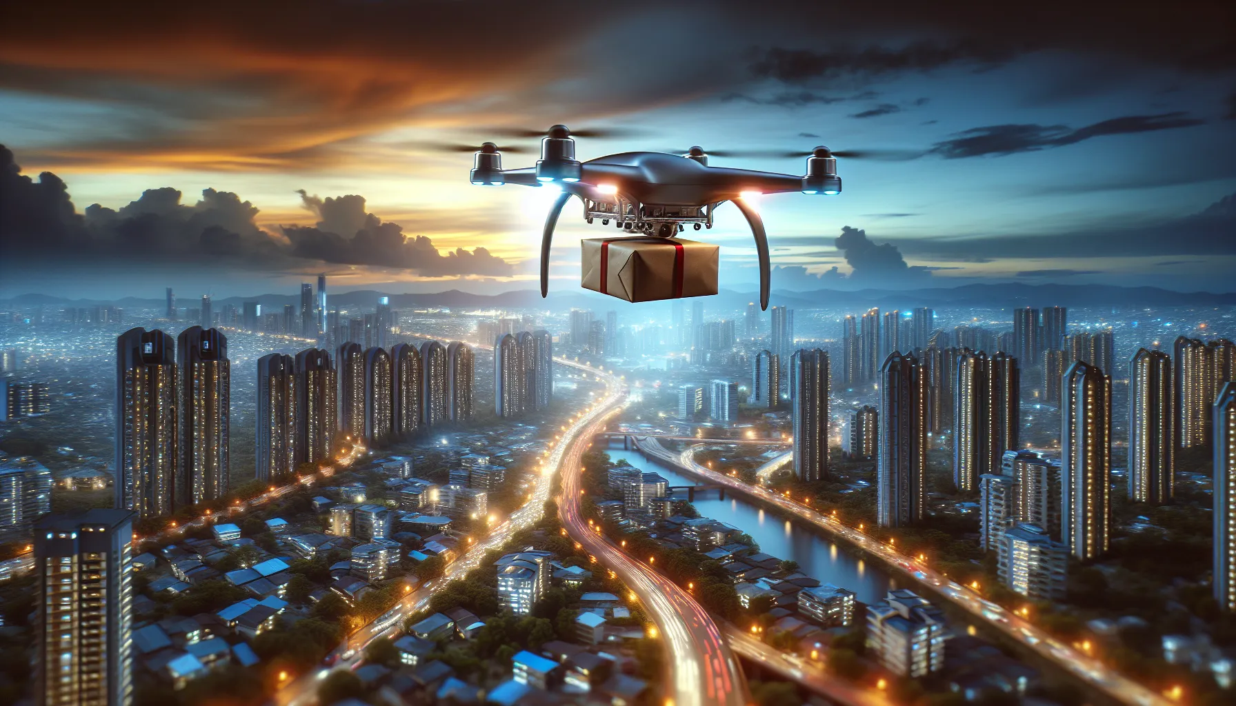 Drone Delivery in Urban Setting