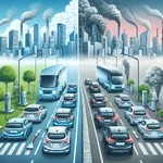 Electric vehicles reducing emissions