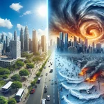 Extreme weather events caused by climate change