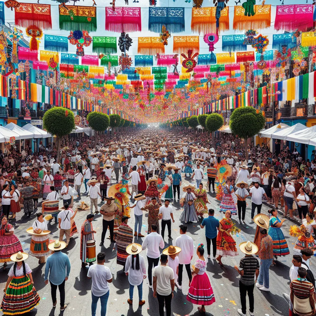 Colorful festival celebration