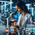 Renowned Scientist at Work