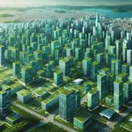 Sustainable urban living with green buildings