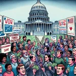 Healthcare Debate Illustration