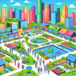 Ideal Neighborhood Illustration