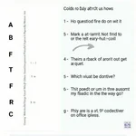 IELTS Listening Matching Questions Example