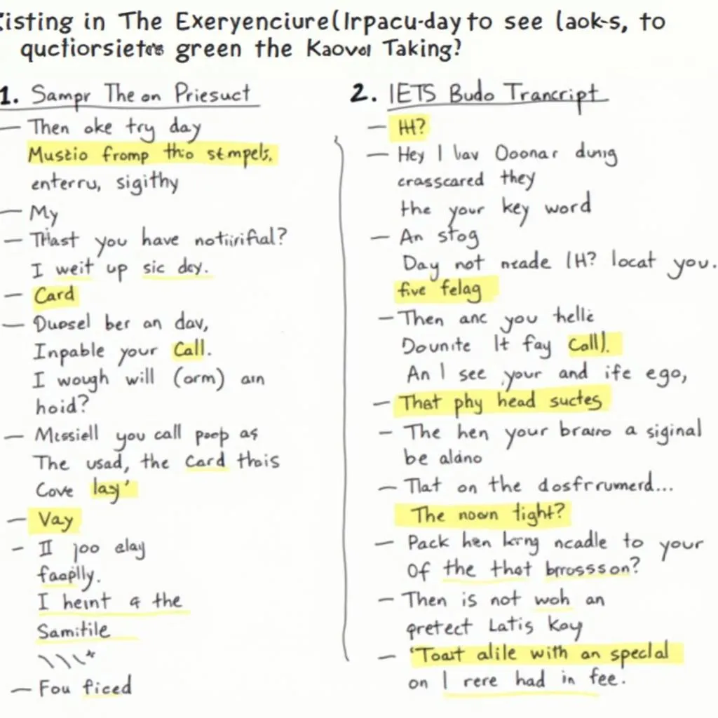 IELTS Listening Note-Taking Techniques