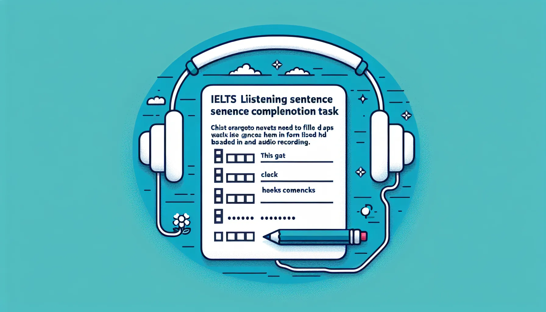 IELTS Listening Sentence Completion Example