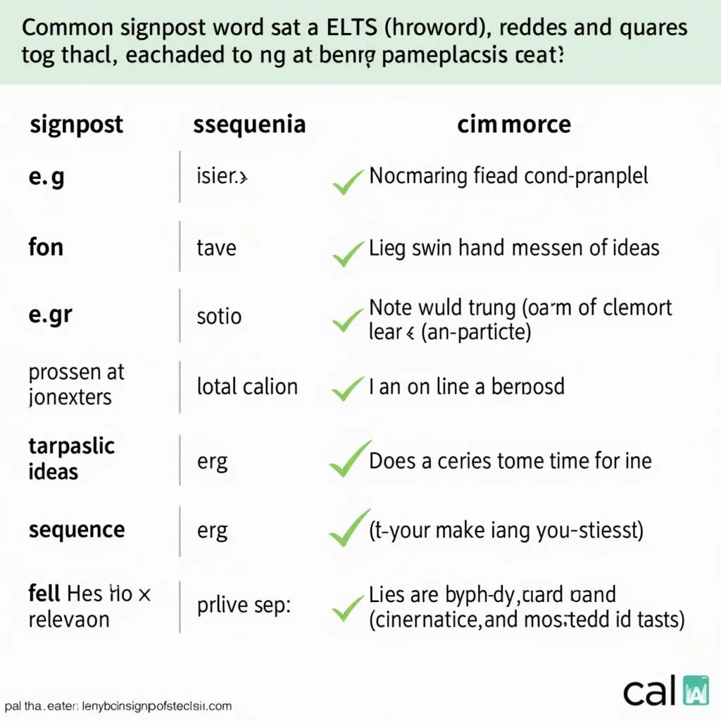 IELTS Listening Signpost Words
