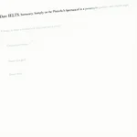 IELTS Listening Summary Completion Example