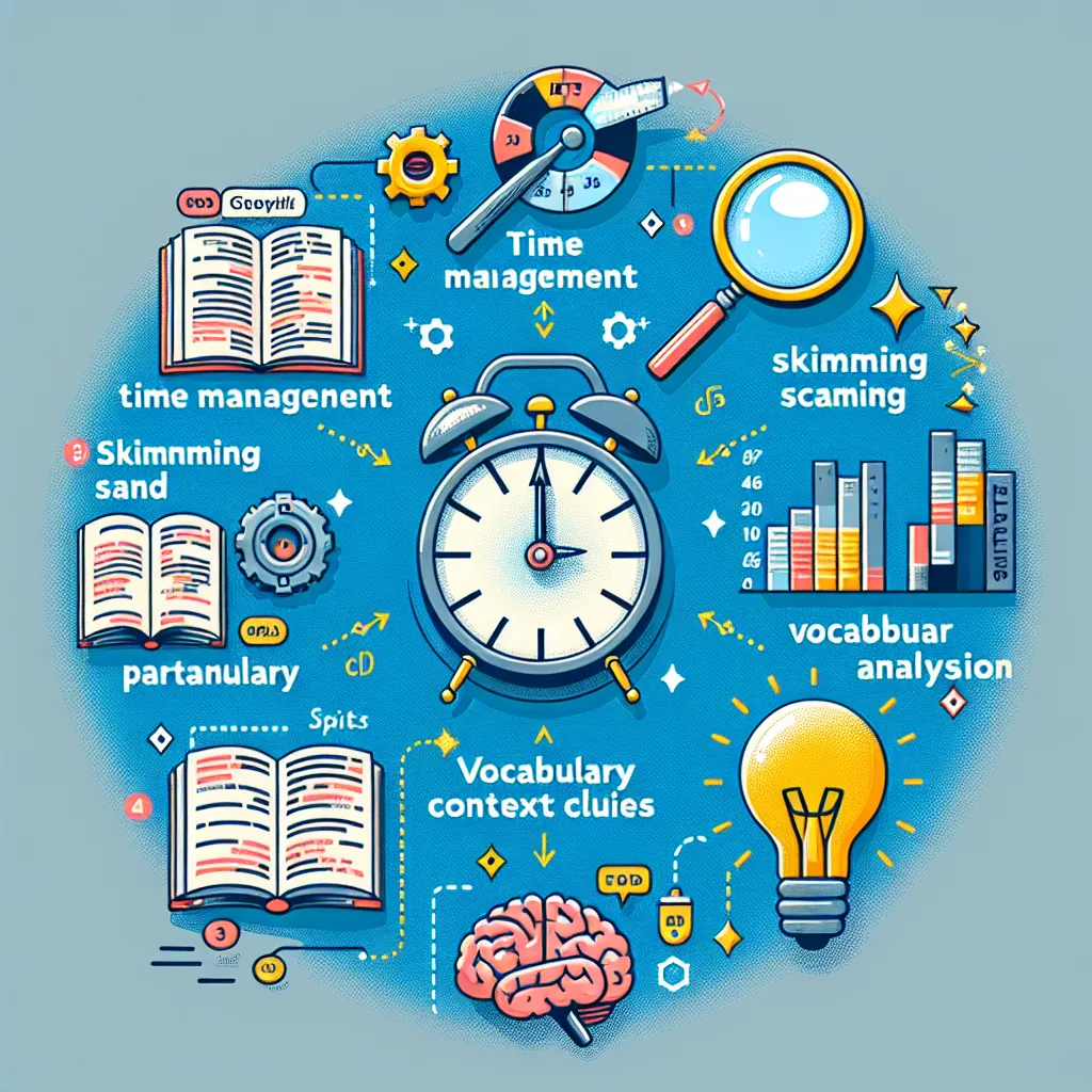 IELTS Reading strategies infographic