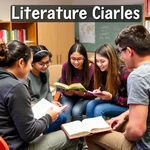 Students participate in a literature circle discussion