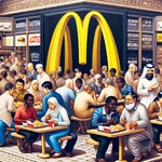 McDonald's restaurant in a foreign country