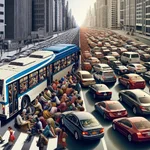 Public transport vs private vehicles