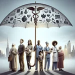 Universal healthcare concept