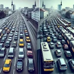Reduced car traffic in Tallinn