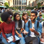 Students participating in study abroad program
