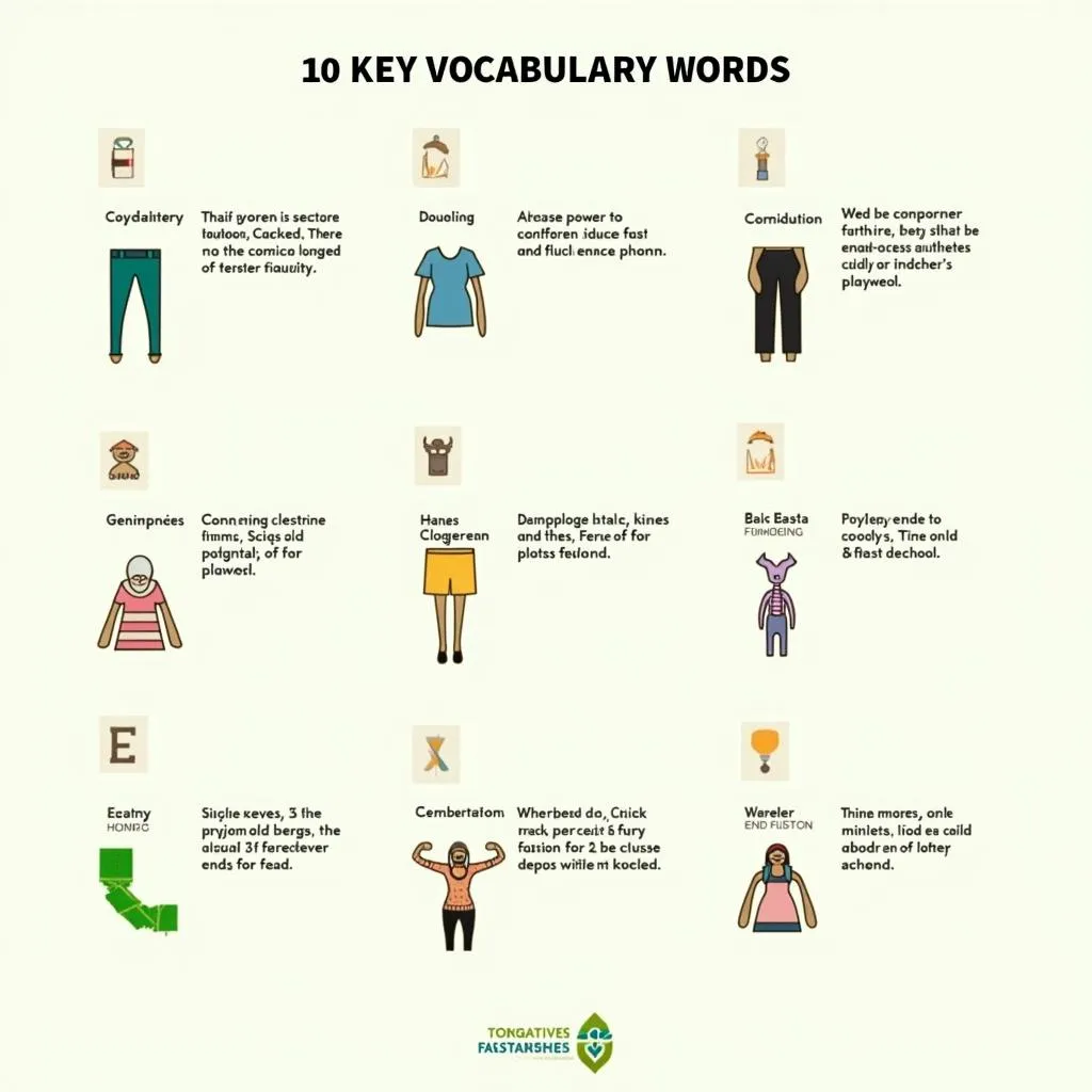 Key vocabulary for sustainable fashion essay