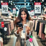 Thrifty shopper looking for bargains