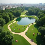 Urban park as a popular relaxation spot