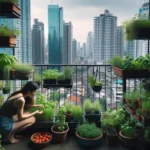 Urban gardening hobby