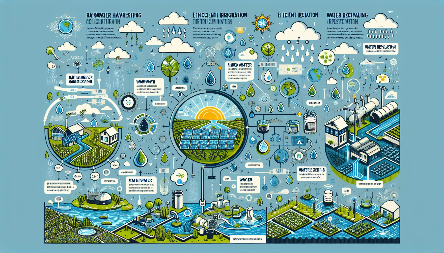 Water conservation techniques to combat climate change