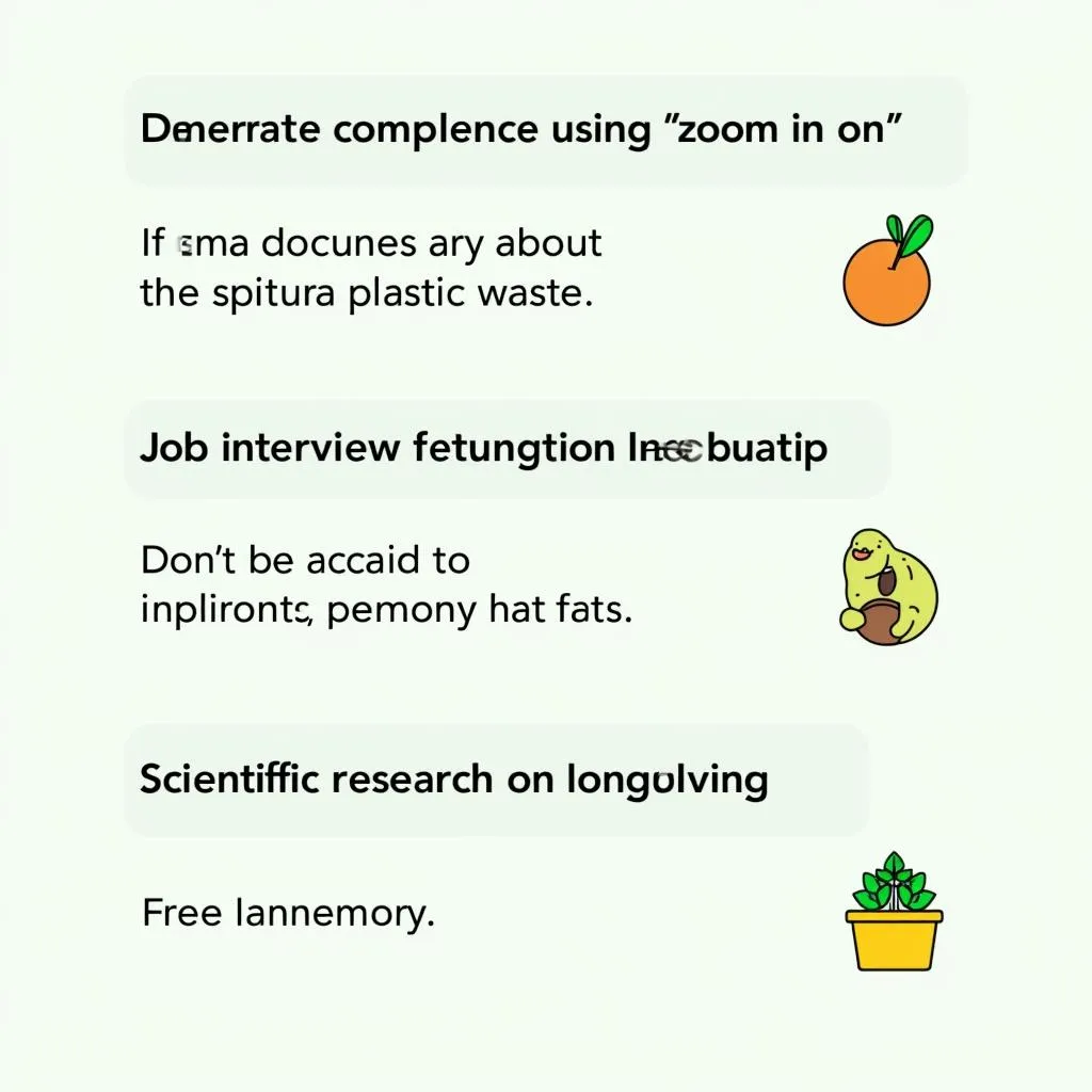 Examples of 'Zoom in on' usage in different contexts