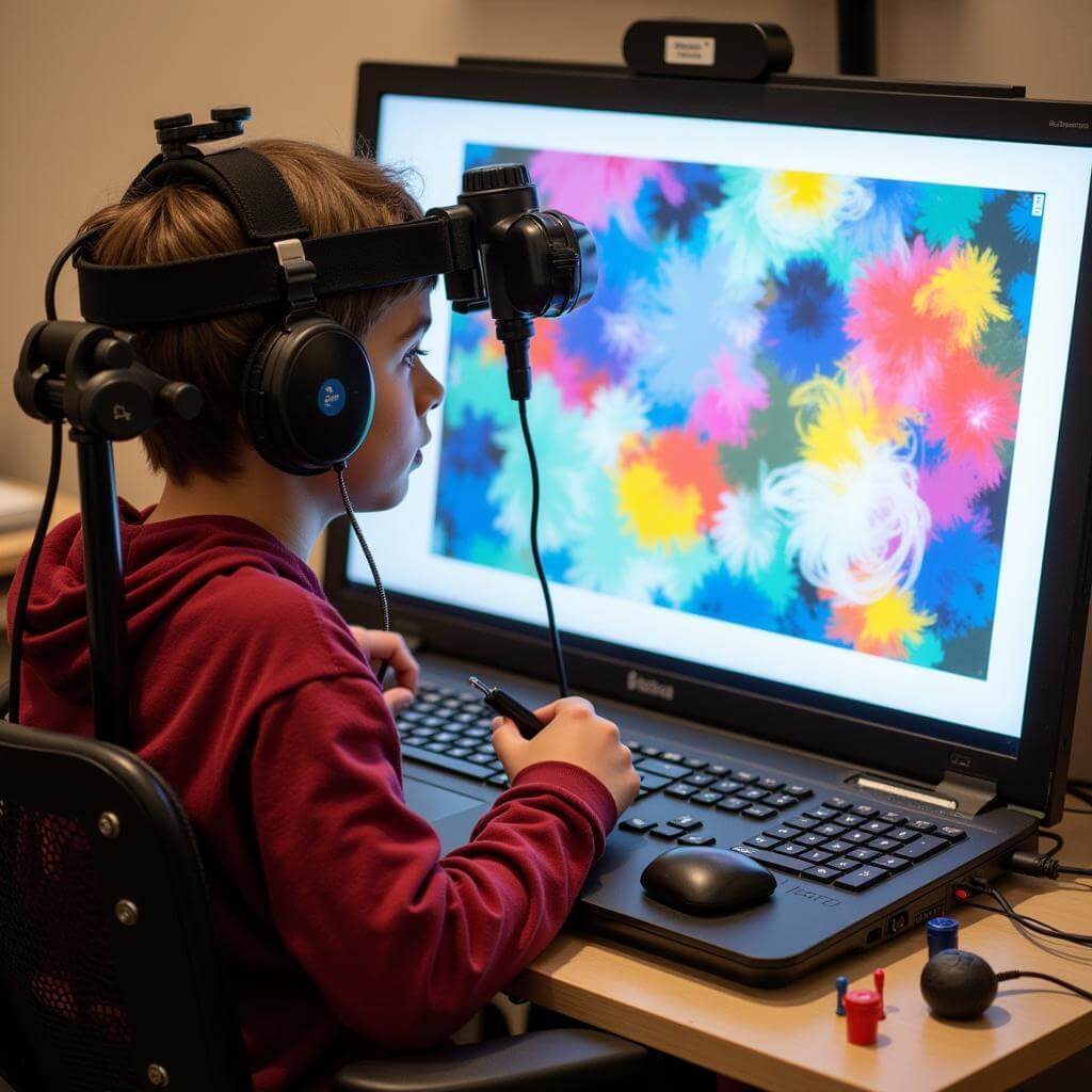 Adaptive technology in digital art studio