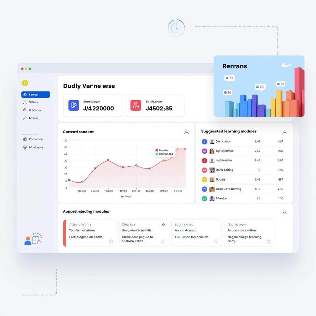 AI-powered adaptive learning platform interface