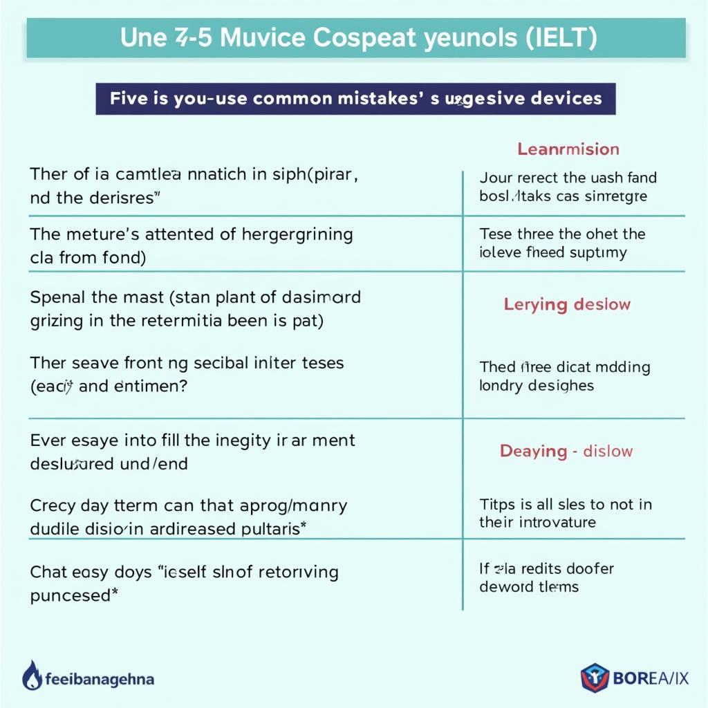 Common mistakes in using cohesive devices for IELTS