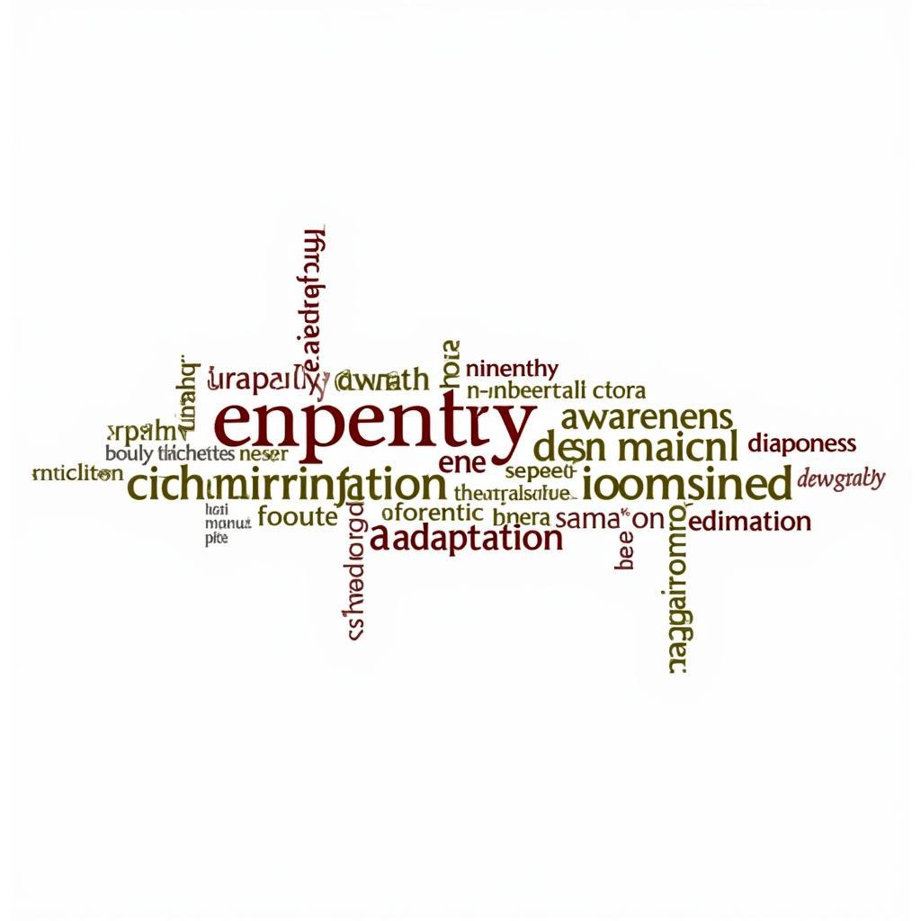 Cultural competence word cloud