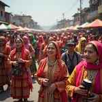 Vibrant cultural festival celebration