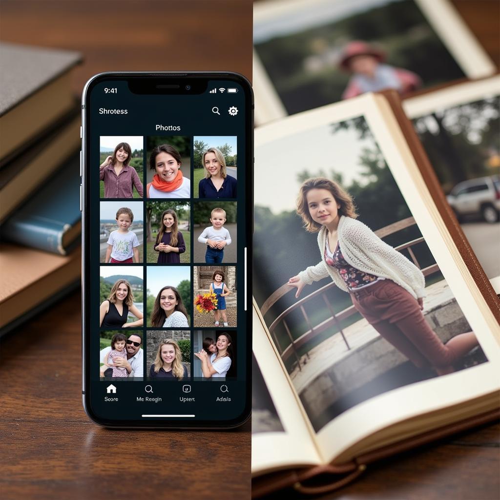 Digital vs physical photos comparison