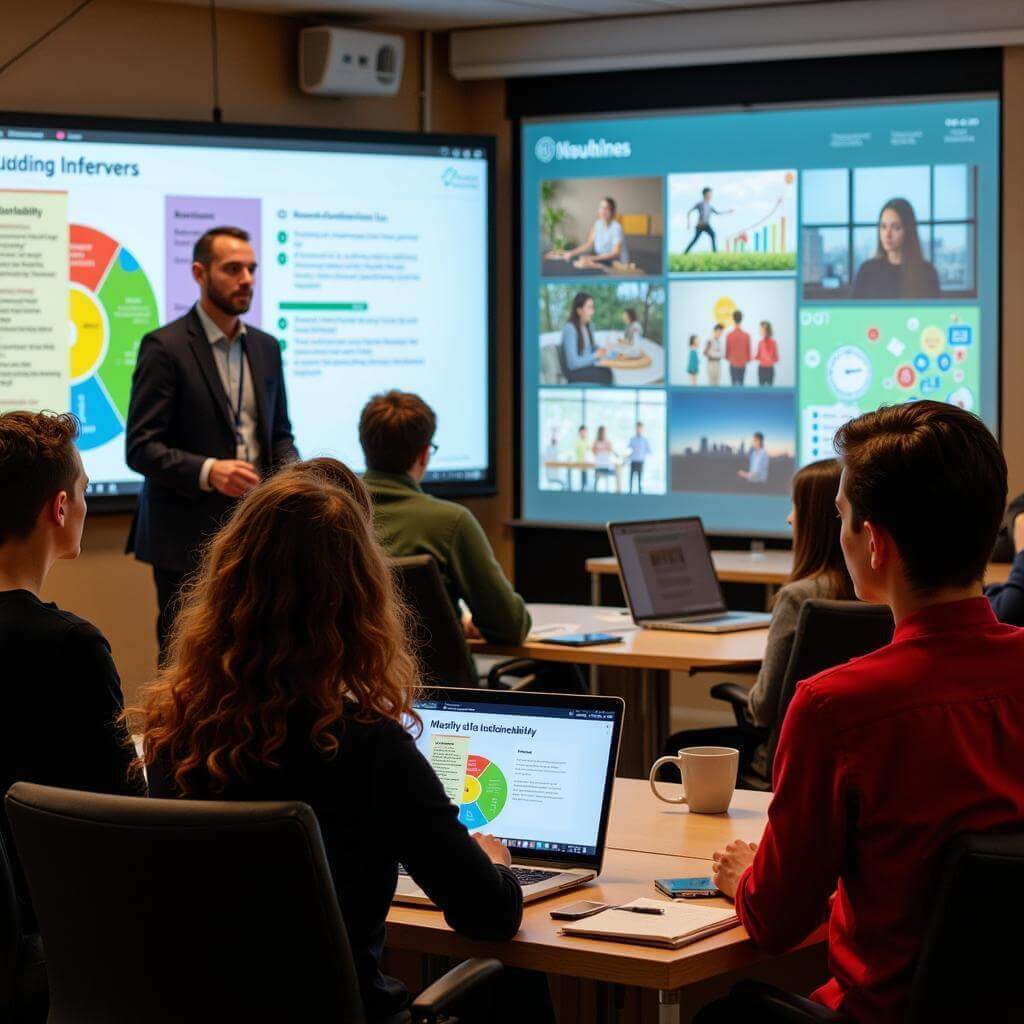 Interactive digital workshop on sustainable practices