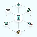 Illustration of diverse financial goals in wealth management