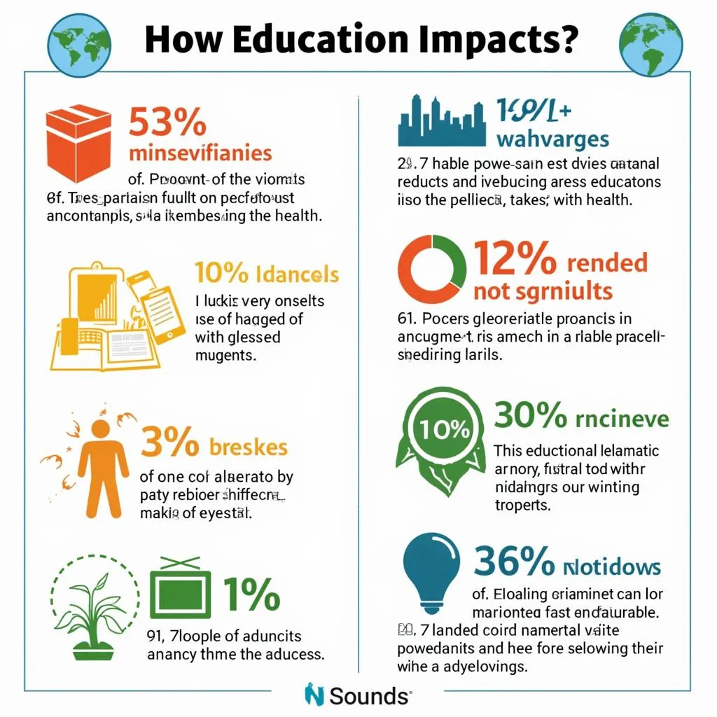 Infographic on education's impact on global issues
