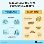 Infographic showing impact of foreign investments on domestic markets