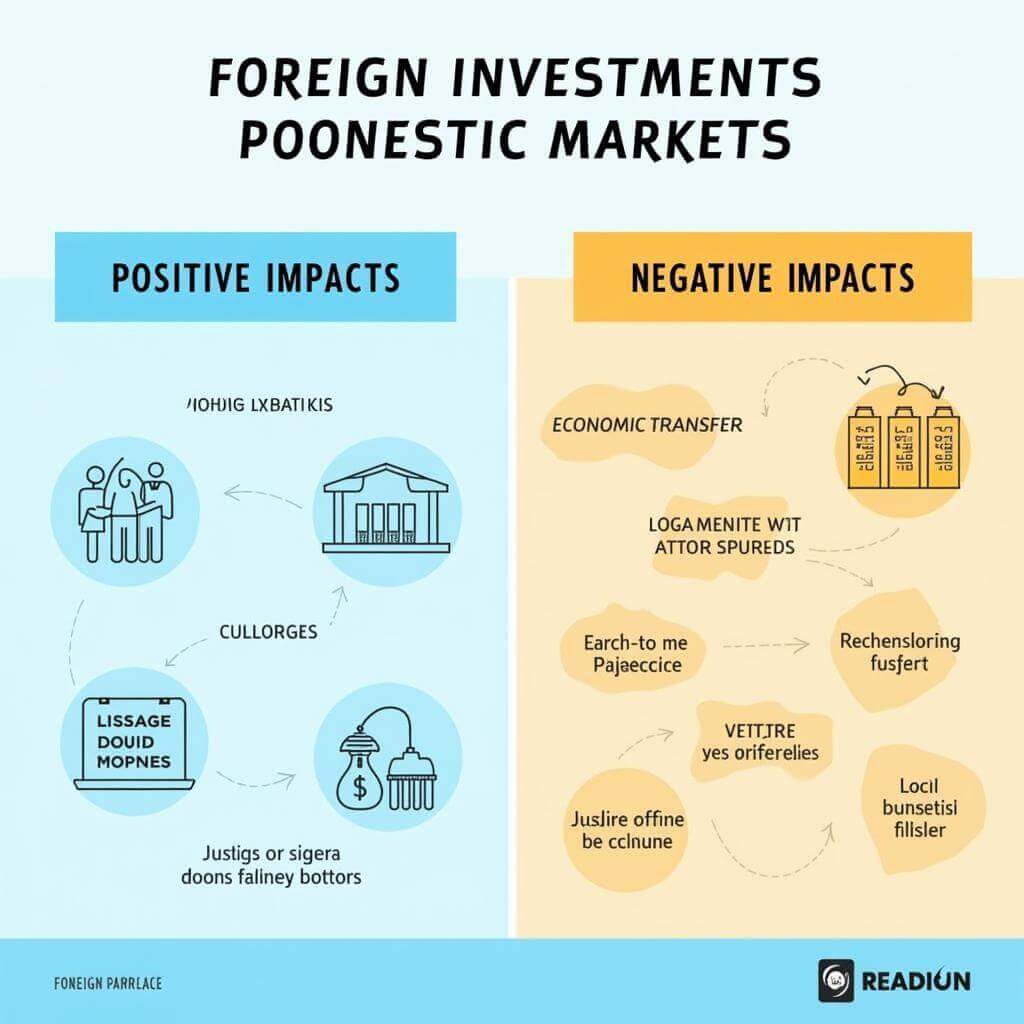 Infographic showing impact of foreign investments on domestic markets
