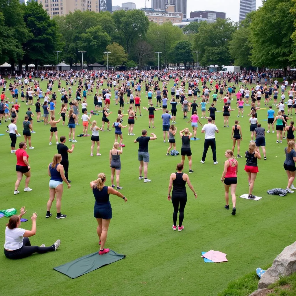Government-sponsored public fitness event