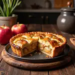 Homemade apple pie evoking childhood memories