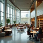 Ideal study spot: modern public library