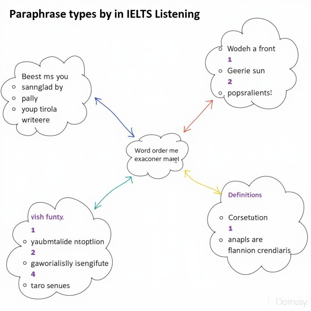 Types of Paraphrases in IELTS Listening