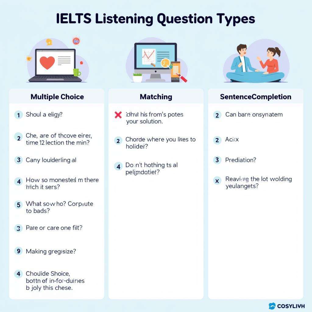 IELTS Listening Question Types and Strategies