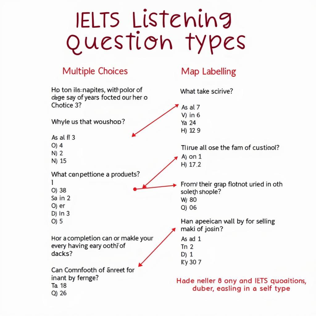IELTS Listening Section 2 Question Types