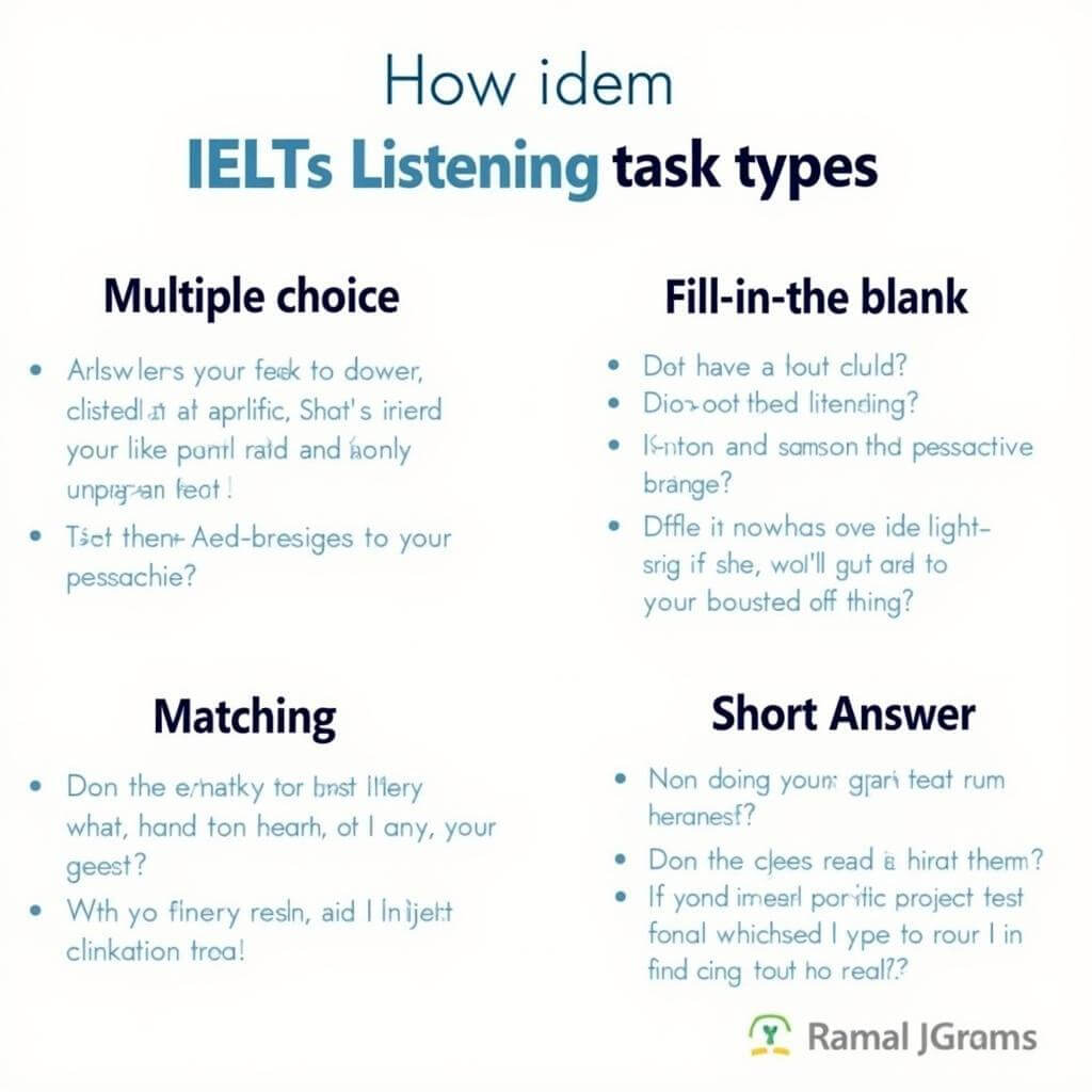 IELTS Listening Task Types and Strategies